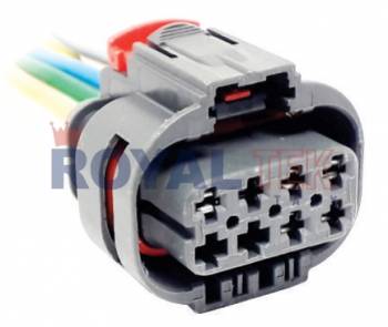 FICHA DE CONEXION ROYALTEK FICHA DE CONEXION ROYALTEK 8 (OCHO) VIAS TAPA SUPERIOR BOMBA COMBUSTIBLE HONDA (FIT CITY CIVIC) - VENTA EN PAQUETES DE 5 UNIDADES ---